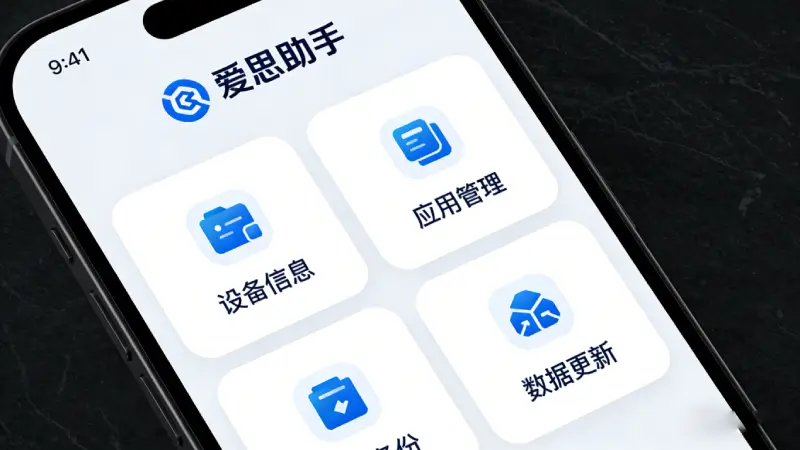 换机时从爱思备份恢复数据操作步骤示意图